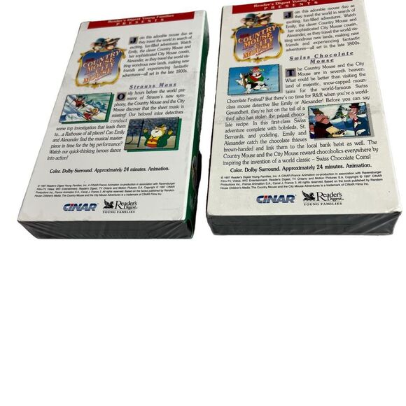 The Country Mouse And The City Mouse Adventures Set of 9 VHS Tapes Sealed Movies - Picture 11 of 15